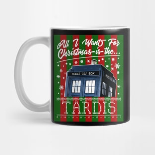 All I Want For Christmas Is The Tardis Mug